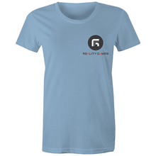 Load image into Gallery viewer, Reality Games AS Colour - Women's Maple Tee (Small Logo) - Reality Games Australia