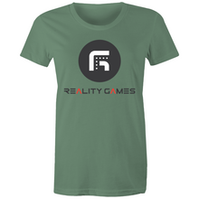 Load image into Gallery viewer, Reality Games AS Colour - Women's Maple Tee (Large Logo) - Reality Games Australia