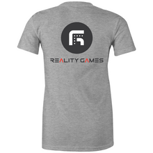 Load image into Gallery viewer, Reality Games AS Colour - Women's Maple Tee (Text Logo) - Reality Games Australia