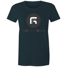 Load image into Gallery viewer, Reality Games AS Colour - Women's Maple Tee (Large Logo) - Reality Games Australia