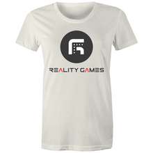 Load image into Gallery viewer, Reality Games AS Colour - Women's Maple Tee (Large Logo) - Reality Games Australia