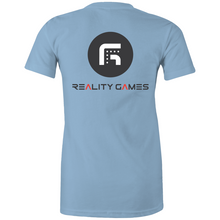 Load image into Gallery viewer, Reality Games AS Colour - Women's Maple Tee (Text Logo) - Reality Games Australia
