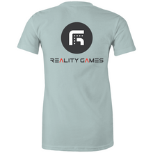 Load image into Gallery viewer, Reality Games AS Colour - Women's Maple Tee (Text Logo) - Reality Games Australia