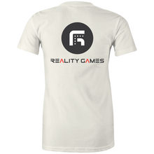 Load image into Gallery viewer, Reality Games AS Colour - Women's Maple Tee (Text Logo) - Reality Games Australia