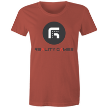 Load image into Gallery viewer, Reality Games AS Colour - Women's Maple Tee (Large Logo) - Reality Games Australia