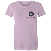 Load image into Gallery viewer, Reality Games AS Colour - Women's Maple Tee (Small Logo) - Reality Games Australia