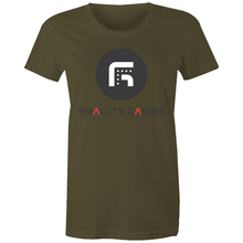 Load image into Gallery viewer, Reality Games AS Colour - Women's Maple Tee (Large Logo) - Reality Games Australia