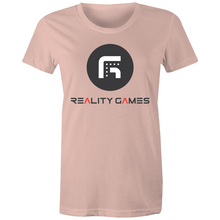 Load image into Gallery viewer, Reality Games AS Colour - Women's Maple Tee (Large Logo) - Reality Games Australia