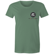 Load image into Gallery viewer, Reality Games AS Colour - Women's Maple Tee (Small Logo) - Reality Games Australia