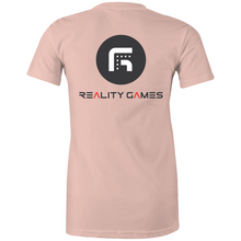 Load image into Gallery viewer, Reality Games AS Colour - Women's Maple Tee (Text Logo) - Reality Games Australia