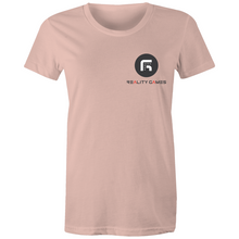 Load image into Gallery viewer, Reality Games AS Colour - Women's Maple Tee (Small Logo) - Reality Games Australia