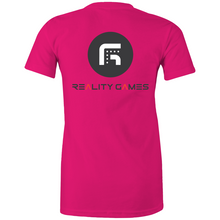 Load image into Gallery viewer, Reality Games AS Colour - Women's Maple Tee (Text Logo) - Reality Games Australia