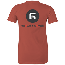 Load image into Gallery viewer, Reality Games AS Colour - Women's Maple Tee (Text Logo) - Reality Games Australia
