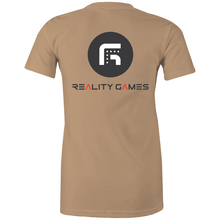 Load image into Gallery viewer, Reality Games AS Colour - Women's Maple Tee (Text Logo) - Reality Games Australia