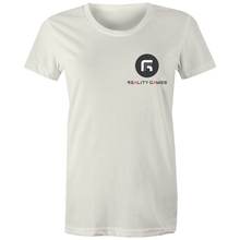 Load image into Gallery viewer, Reality Games AS Colour - Women's Maple Tee (Small Logo) - Reality Games Australia