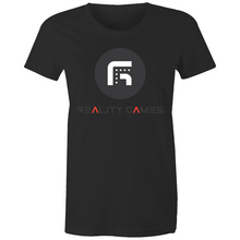 Load image into Gallery viewer, Reality Games AS Colour - Women's Maple Tee (Large Logo) - Reality Games Australia