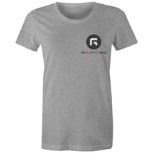 Load image into Gallery viewer, Reality Games AS Colour - Women's Maple Tee (Small Logo) - Reality Games Australia