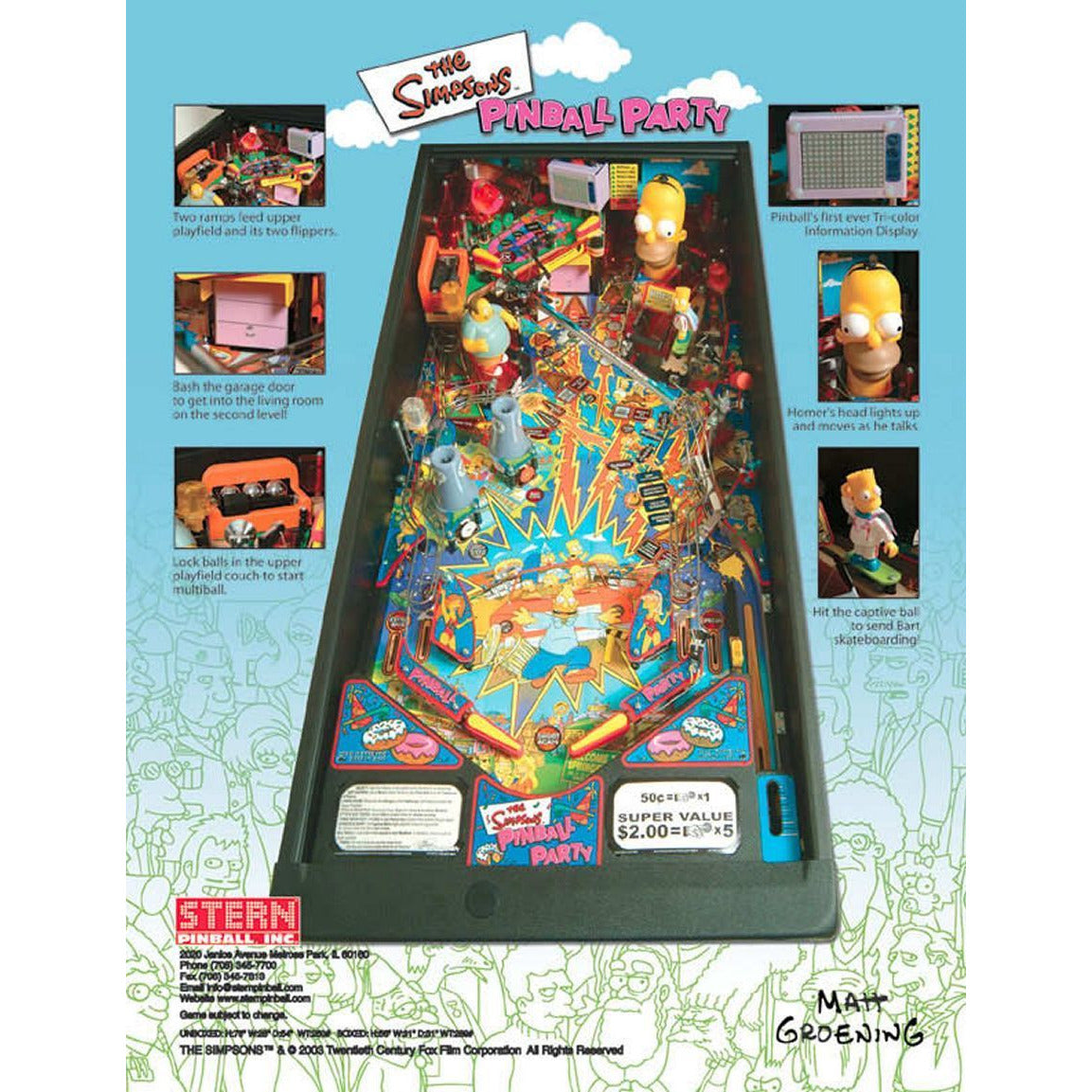 Pinball Mania - The Simpsons. Máquina impecável e pronta