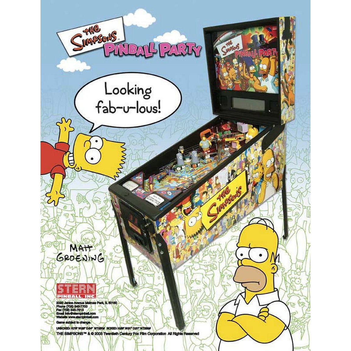Pinball Mania - The Simpsons. Máquina impecável e pronta