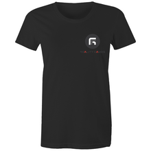 Load image into Gallery viewer, Reality Games AS Colour - Women&#39;s Maple Tee (Small Logo) - Reality Games Australia