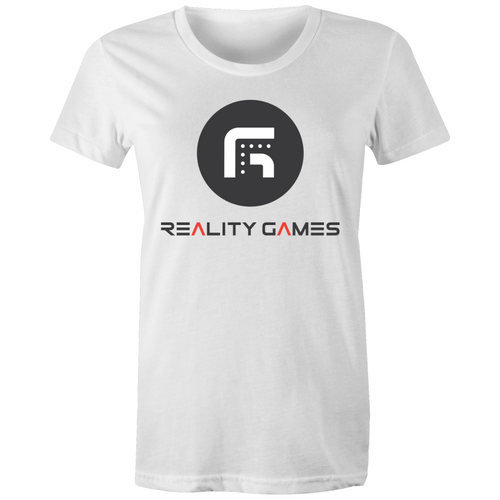 Reality Games AS Colour - Women's Maple Tee (Large Logo) - Reality Games Australia