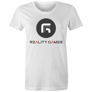 Reality Games AS Colour - Women's Maple Tee (Large Logo) - Reality Games Australia