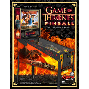Game of Thrones Limited Edition Pinball Machine - Reality Games Australia