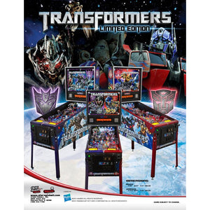 Transformers Limited Edition Combo Pinball Machine - Reality Games Australia